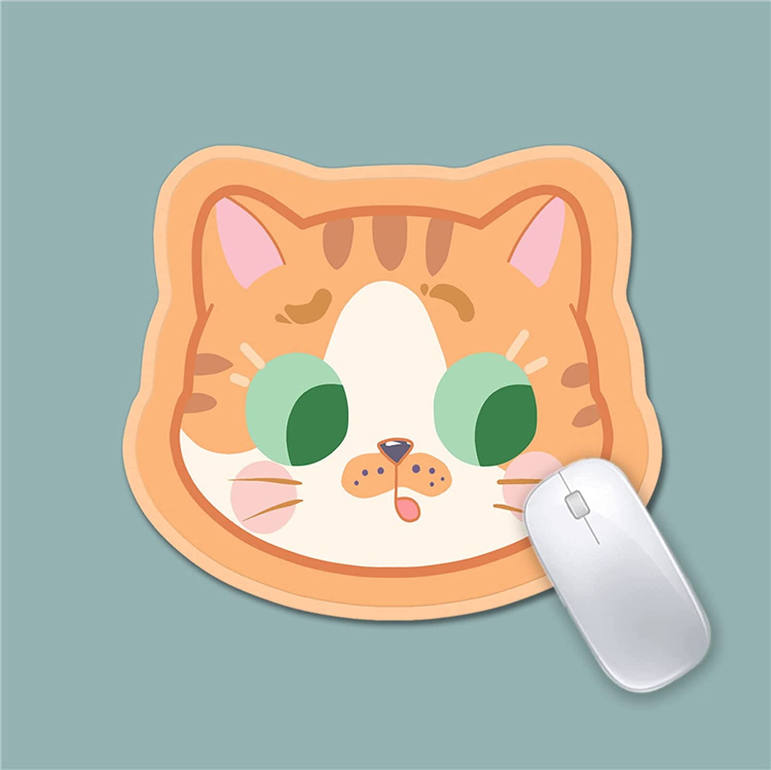 SIDONKU Gray Angry Persian Cat Face Cartoon Domestic Feline Funny Furry  Gloomy Mousepad Mouse Pad Mouse Mat 9x10 inch 