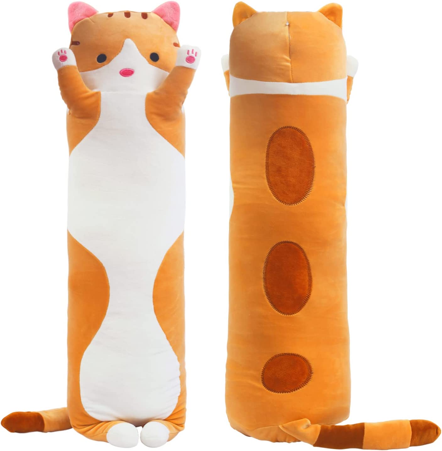 DanceeMangoo Long Cat Plush Pillow,Cute Cat Cat Plushie Stuffed Animals