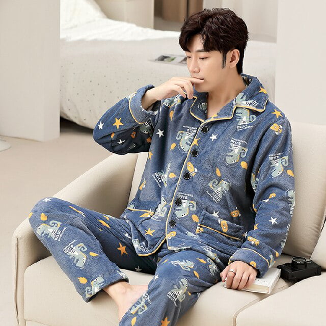 Shop Generic Pajamas Set for Women Autumn Winter Big 3XL-5XL