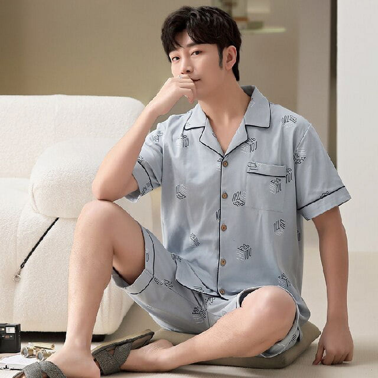 Mens pyjamas summer hotsell