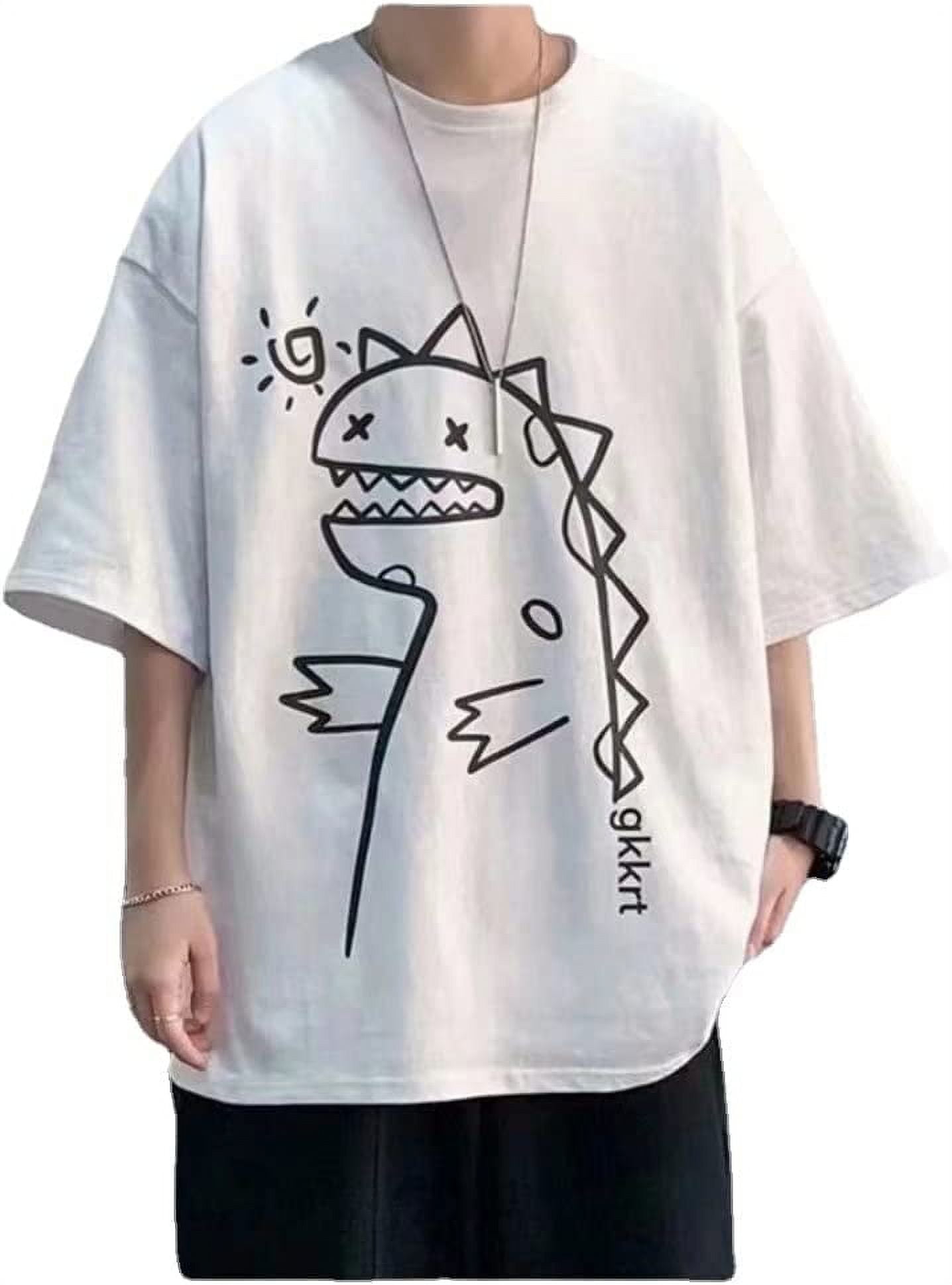 DanceeMangoo Kawaii Cute Shirts Tee for Teens Girls Cat Dino