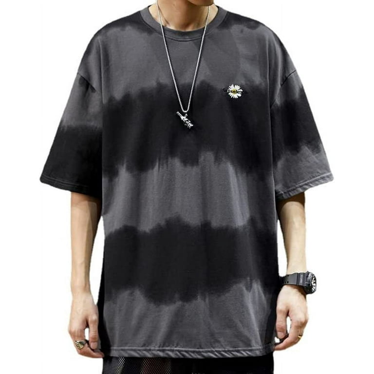 Emo Black and White Grunge Shadow Gradient Shirt
