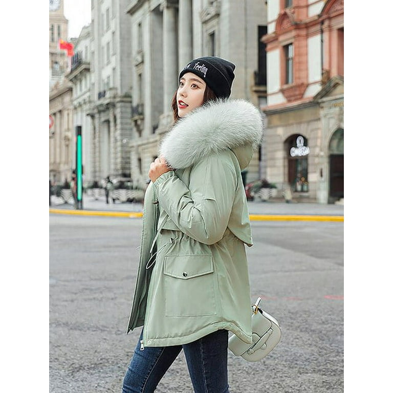 Womens fur lined parka coats best sale