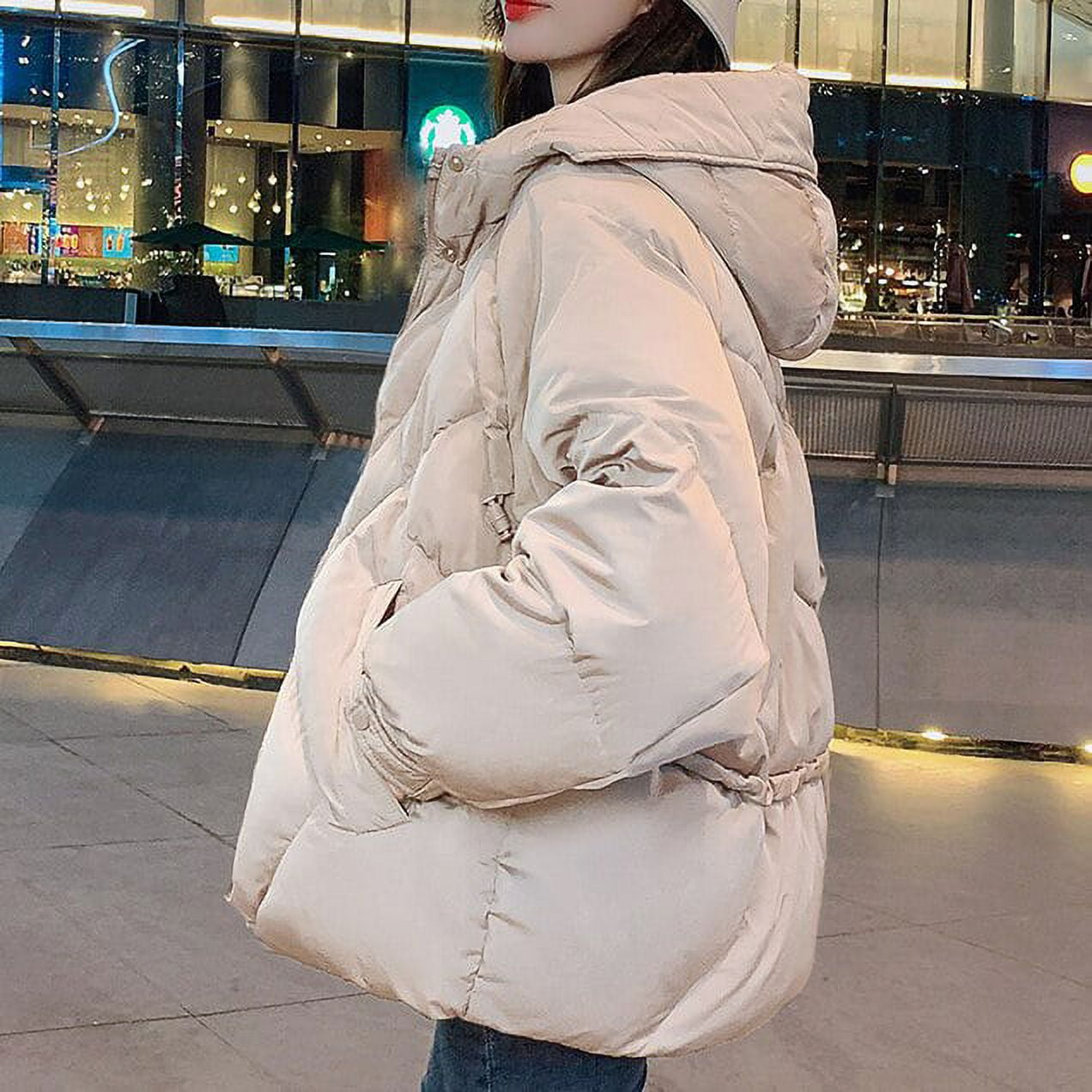 DanceeMangoo New Women's Winter Jackets Hooded Casual Parkas Autumn  Streetwear Cotton Padded Coat Female Korean Fashion Gxy1368 