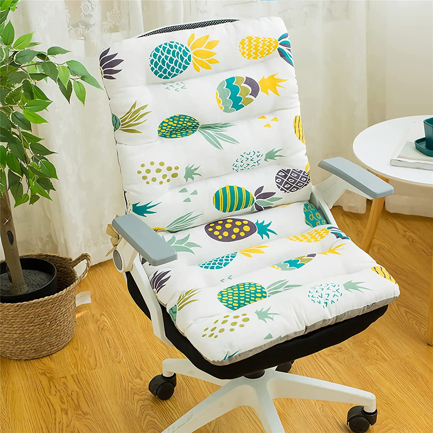 QIZEKLUM Dorm Chair Cushion with Adjustable Elastic Straps,Desk Chair  Cushion Non Slip seat Cushion, for Long Sitting,Suitable for