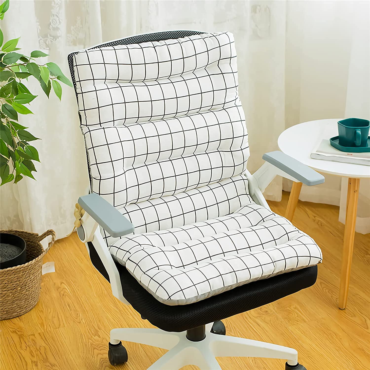 VINGAA Office Chair Cushion,Seat Cushion for Desk Chair,Office Chair  Cushions for Back and Butt,Integrated Corduroy Back Cushions & Seat  Cushions,Soft