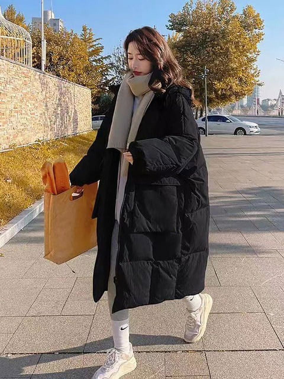 DanceeMangoo Parkas Winter Coat Women Fall New Korean Fashion Oversized  Jacket with A Hood Loose Coats Elegant Ladies Outerwear 