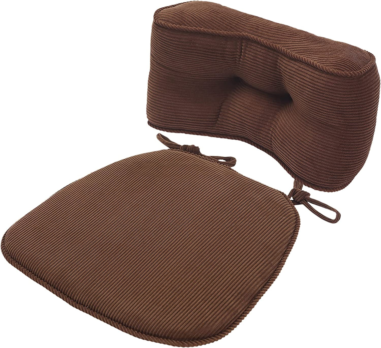 DanceeMangoo Seat Cushion & Lumbar Support Pillow for Office Chair