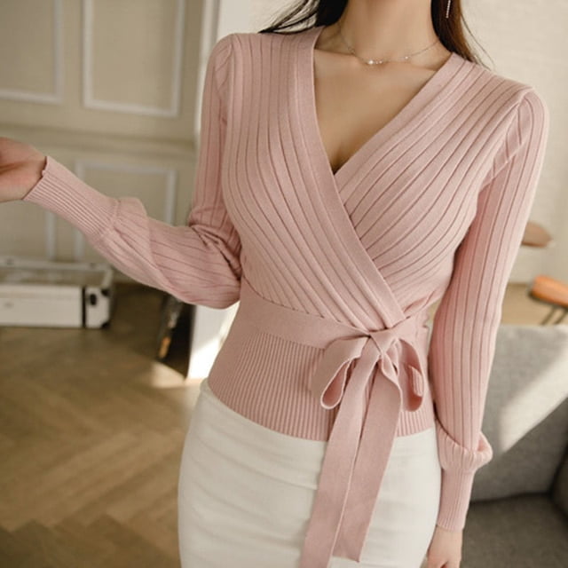 Ladies wrap sweater sale