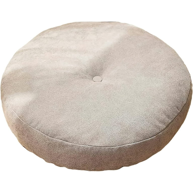 Round linen pillow shop