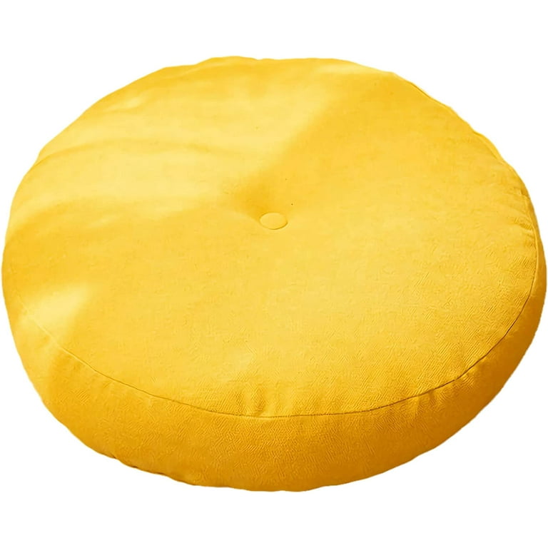 Round yellow pillows sales