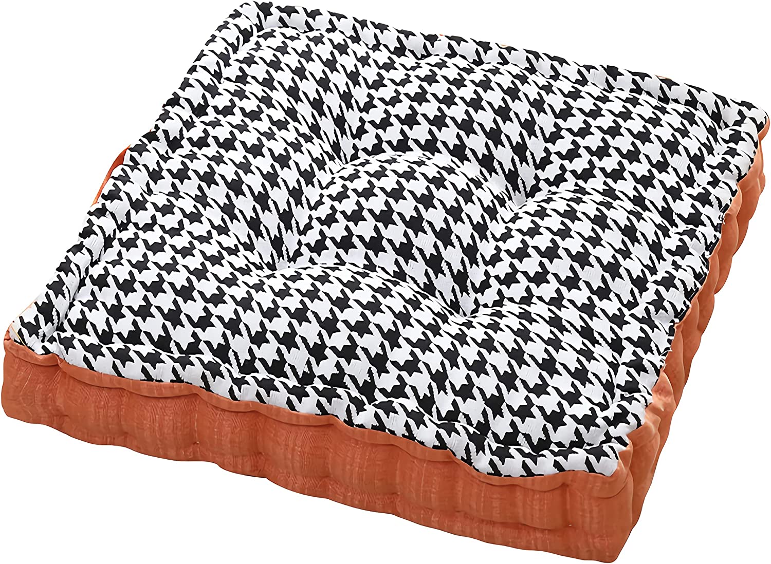 DanceeMangoo Square Thick Floor Seating Cushion with Carrying Handle