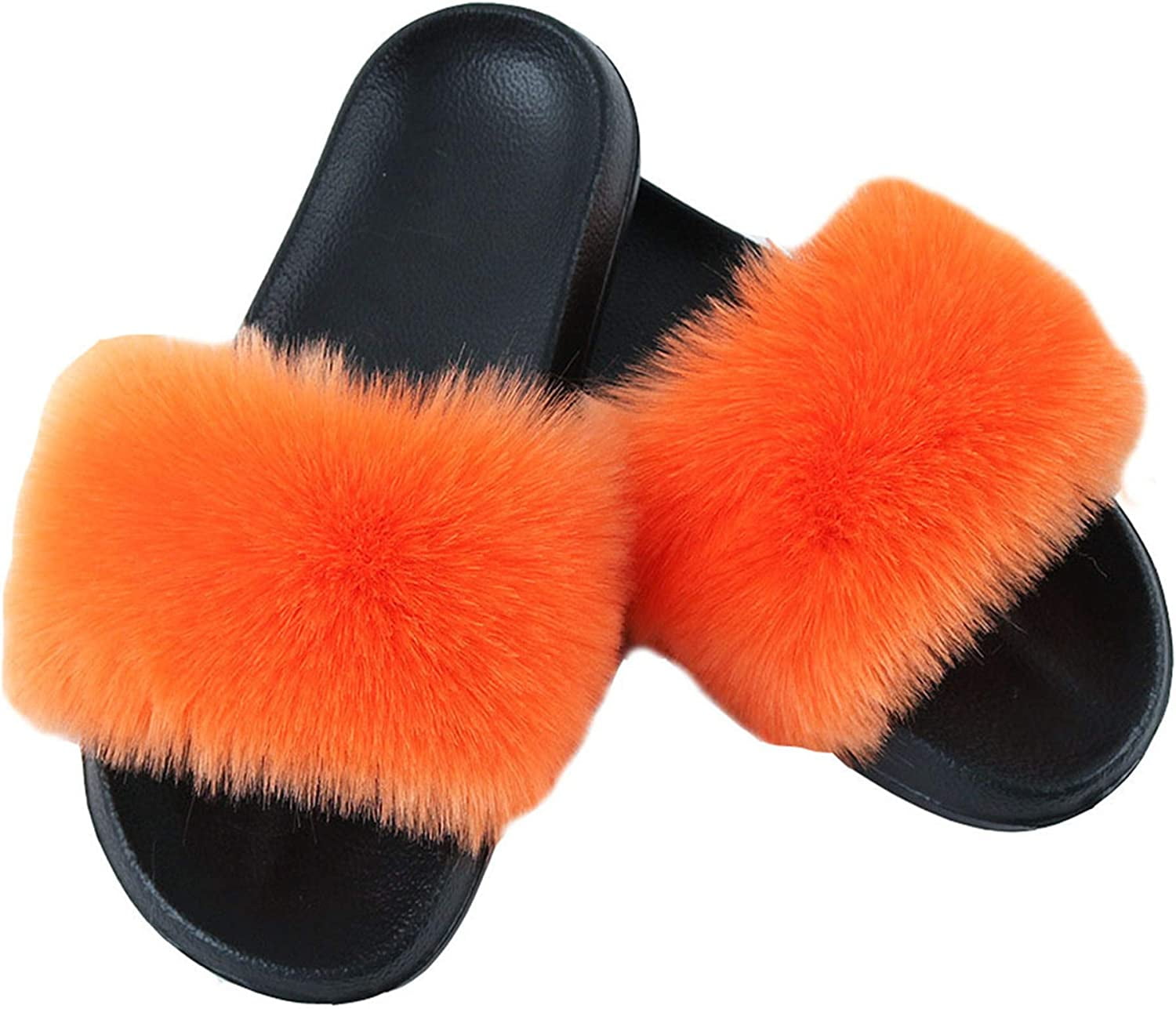 DanceeMangoo Summer and autumn fur slippers non slip home multi