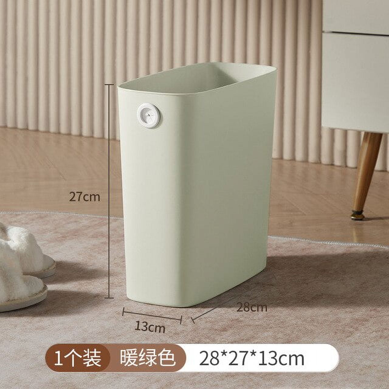 DanceeMangoo Trash Can Bedroom Waste Bin Living Room Garbage Cans