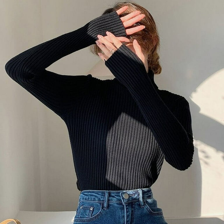 Women's sweaters cheap with thumb holes