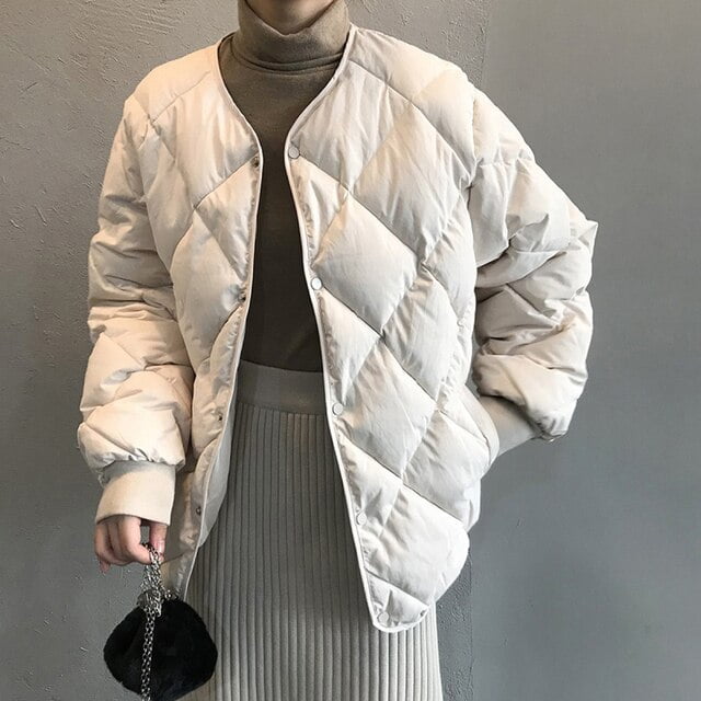DanceeMangoo Winter Coat Female Korean Parkas Women Clothes Short