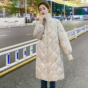 DanceeMangoo Winter Jacket Women Clothes Loose Glossy Parkas Korean ...