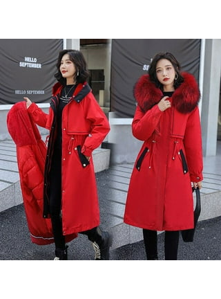 DanceeMangoo Winter Jacket Women Korean Hooded Coat Women Clothing Thicken  Long Coats and Jackets for Women Loose Parkas Parka Femme Zm