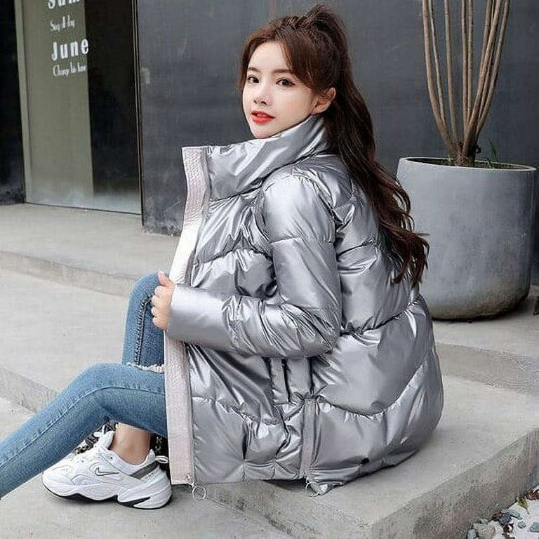 DanceeMangoo Winter Jacket Women Clothes Loose Glossy Parkas Korean Short  Women's Padded Jacket Bread Clothes Jaqueta Acolchoada Feminina