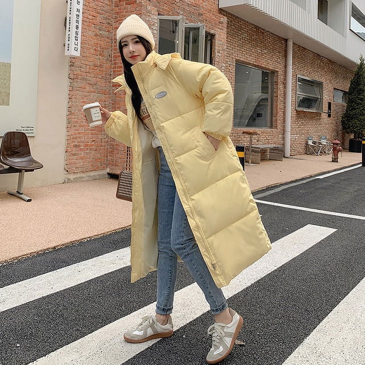 DanceeMangoo Winter Jacket Women Korean Hooded Coat Women Clothing