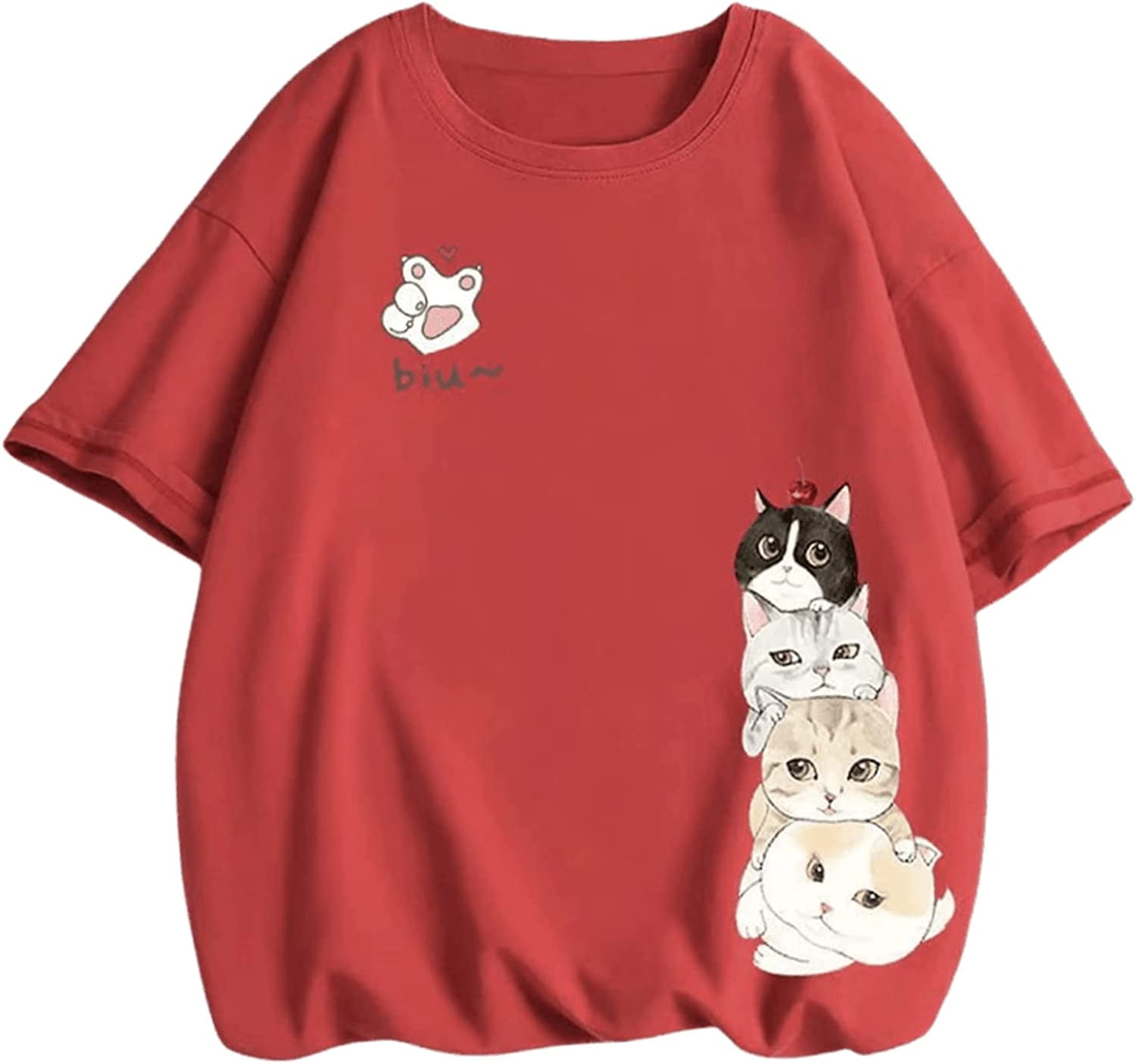 Meowbahh Proud Meowist Cute T Shirt Anime Aesthetic Kawaii Unisex Tshirts  Japanese Manga Aesthetic Harajuku T-Shirts - AliExpress