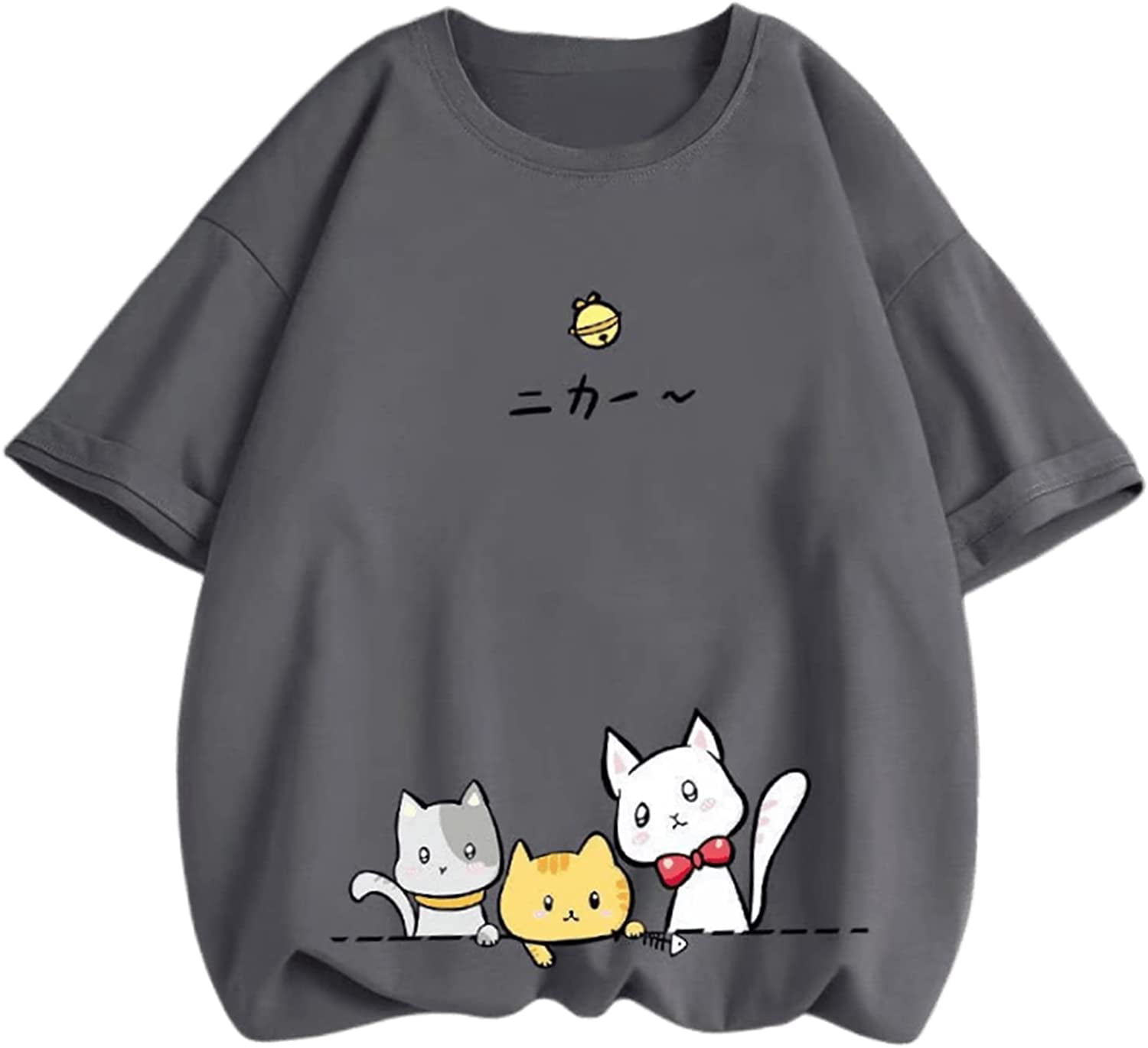 Meowbahh Proud Meowist Cute T Shirt Anime Aesthetic Kawaii Unisex Tshirts  Japanese Manga Aesthetic Harajuku T-Shirts - AliExpress