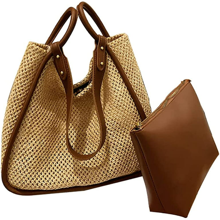 Beach leather handbag