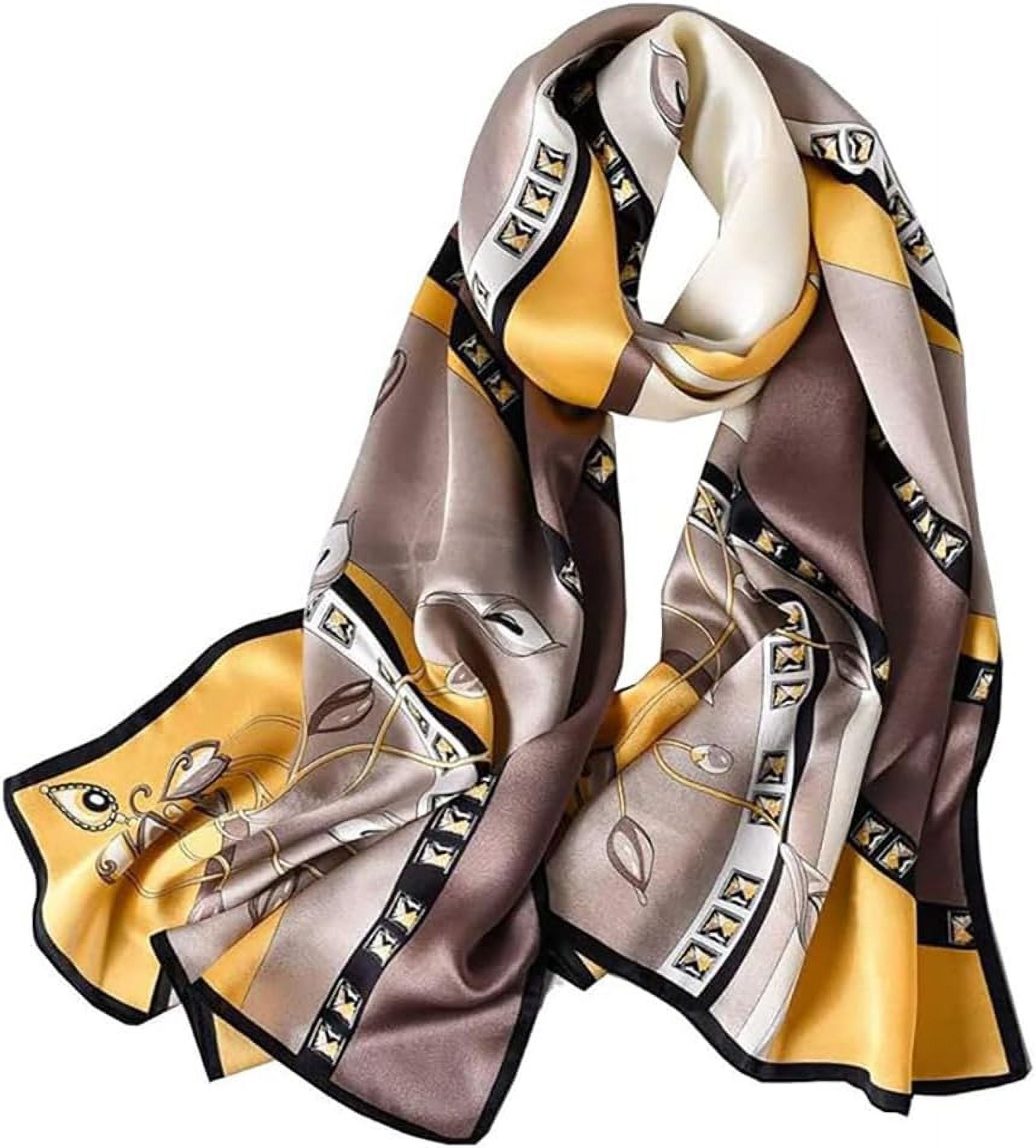 35 Men's Large Square Jacquard Scarf - Cowboy Guadeloupe