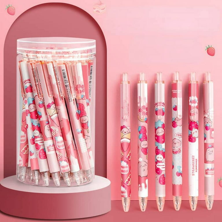 BUNMO Erasable Cute Pens | Cute Kawaii Accessories | 12 Ink Pens Include 12  Extra Kawaii Pen Ink Refills | Tween Girls Toys | Fun Kids Stationary 