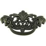 DanceeMangoos 4-Pack 3" C-C Vintage Style Bail Dark Antique Bronze Drawer Pull Cabinet Handle Dresser Pulls Kitchen Hardware 76 mm Centers (4)