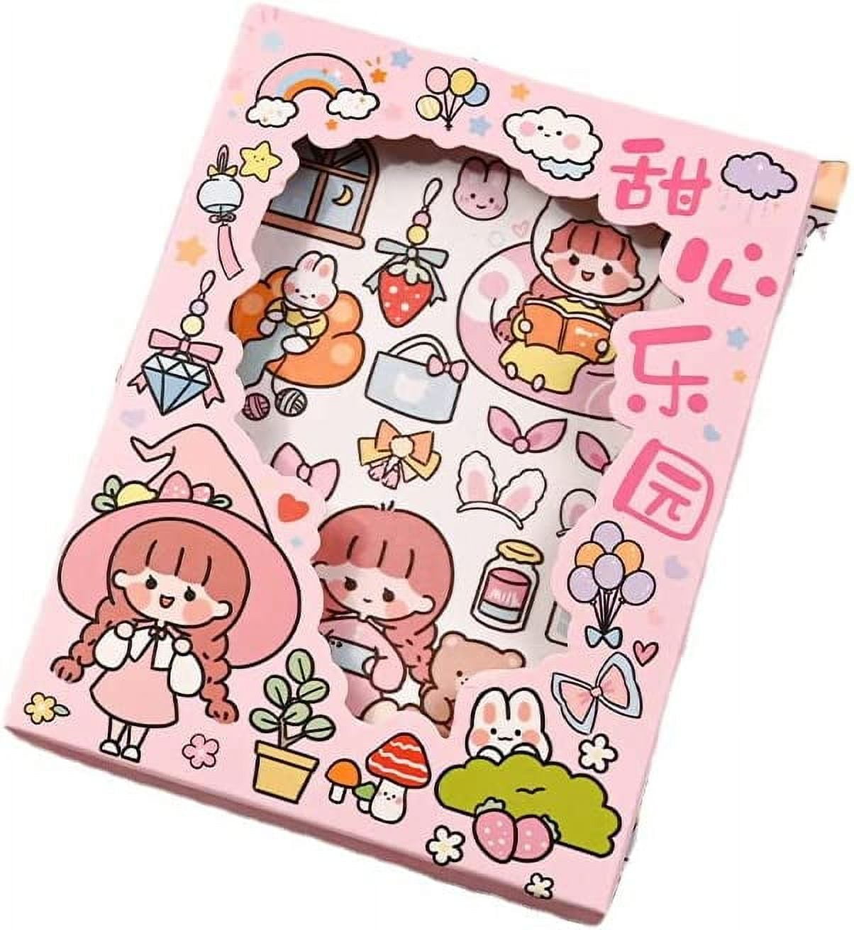 DanceeMangoos 6 Sheets Kawaii Washi Stickers, Cute Cartoon Printed Adhesive  Label Decorative Sticker for Scrapbooking Diary Journaling Planner DIY  Craft, Aesthetic School Stational Supplies Stuffs 