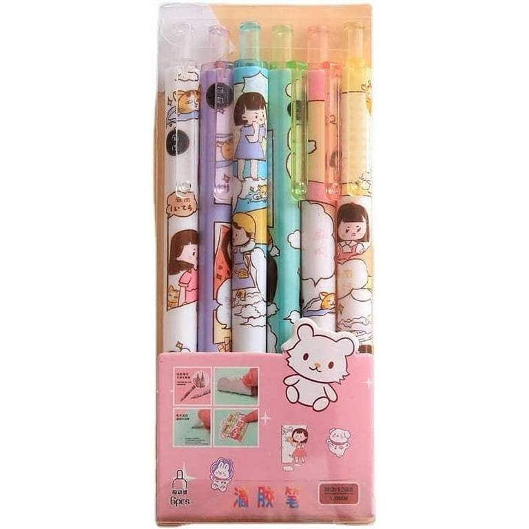 KRIZJUES 16 Pcs Cartoon Animal Pens, Kawaii School Supplies Pens Cute Cartoon Gel Ink Pens Boys Girls Pens for Writing, Gifts for Children Teachers