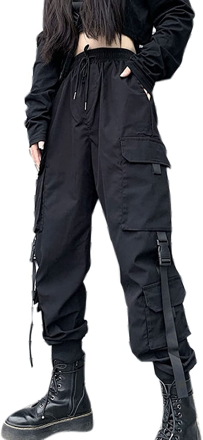 Cyber Y2k Pants Women Techwear Gothic Emo Alt Trousers Punk Dark Jogger 90s  Winter Jeans Button Tie Up Streetwear Black Pants - Pants & Capris -  AliExpress