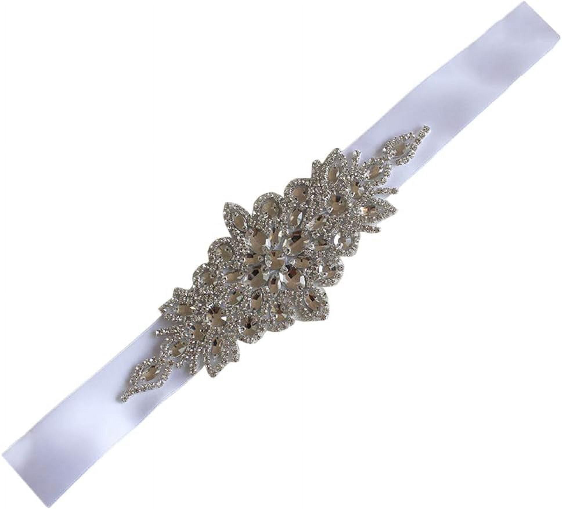 Fashion Silver Rhinestone Wedding Dress Belt Online