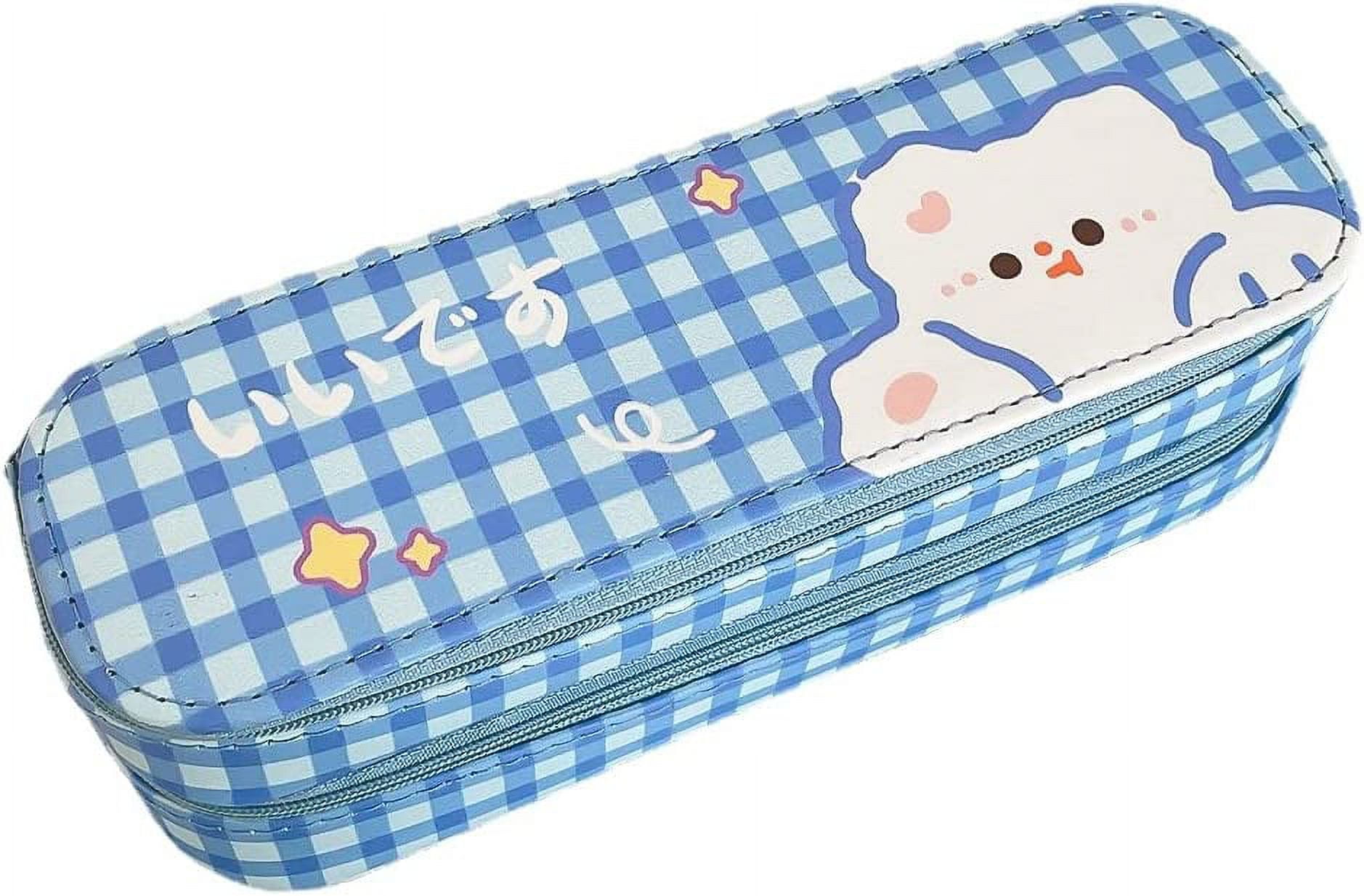 DanceeMangoos Kawaii Pencil Case Cute Pencil Pouch for Girls, Large  Capacity Stationary Organizer Bag, High School College Office Supply Case