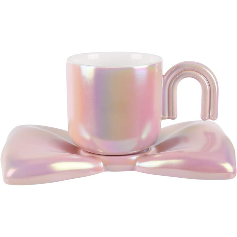 The Latest 12OZ Glass Coffee Mug Cute Daisy Dazzling Pink Sequin Style  Water Cup Packaged In A Separate Box5288475 From Byfw, $9.95