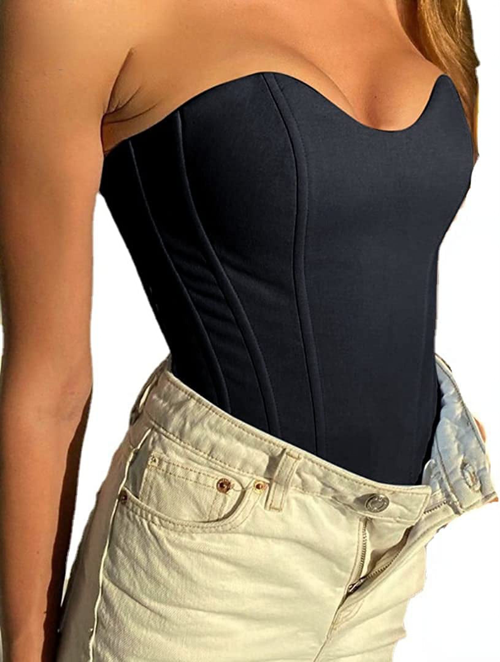 DanceeMangoos Corset Tops for Women Corset Top Y2k Aesthetic Tops for