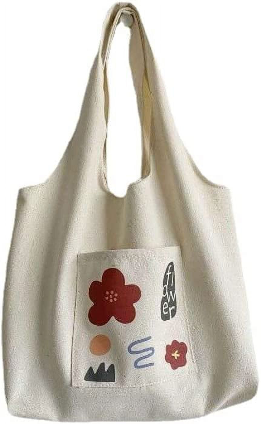 Danceemangoos Cute Tote Bags Aesthetic Tote Bag Aesthetic Y2K Bag Canvas Tote Bag Y2K Accessories Y2K Purse, Adult Unisex, Size: Large, Blue