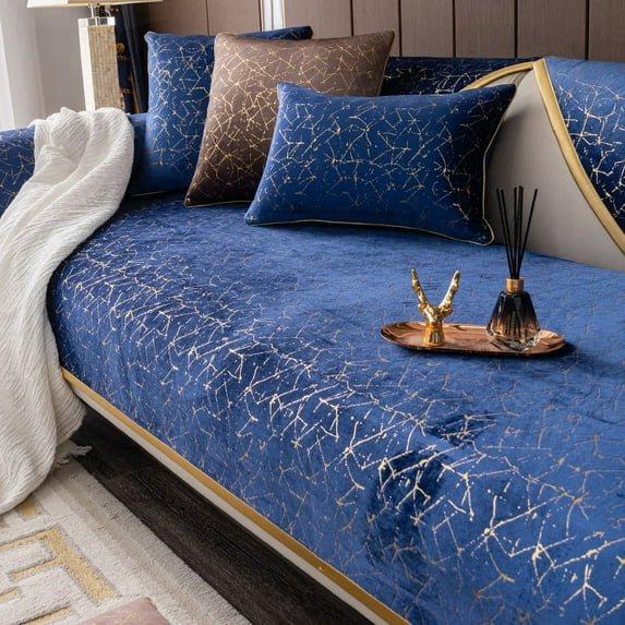 DanceeMangoos European High-end Sofa Covers Luxury Chenille Universal Non-slip Leather Sofa Cushion Furniture Protector Living Room Slipcovers