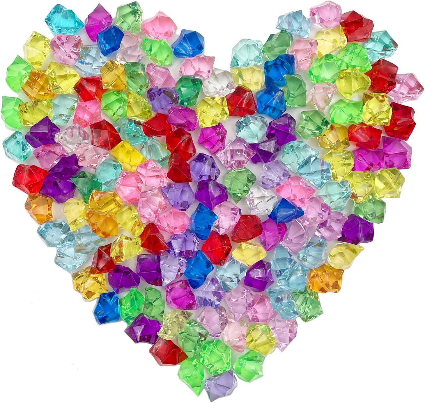 DanceeMangoos Fake Ice Cubes, 1000 Pcs Acrylic Vase Fillers for ...