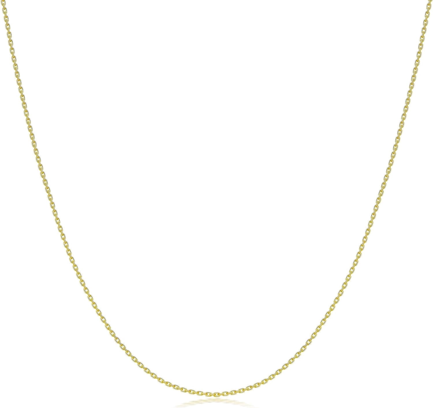 Gacimy 925 Sterling Silver Box Chain Necklace – 0.8mm To 2.0mm Width, 16”-24” Length