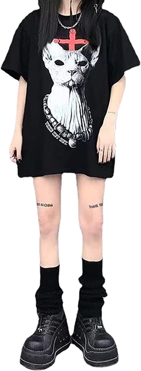 Gothic Loose Kawaii Anime Doll T-shirts - UrbanWearOutsiders