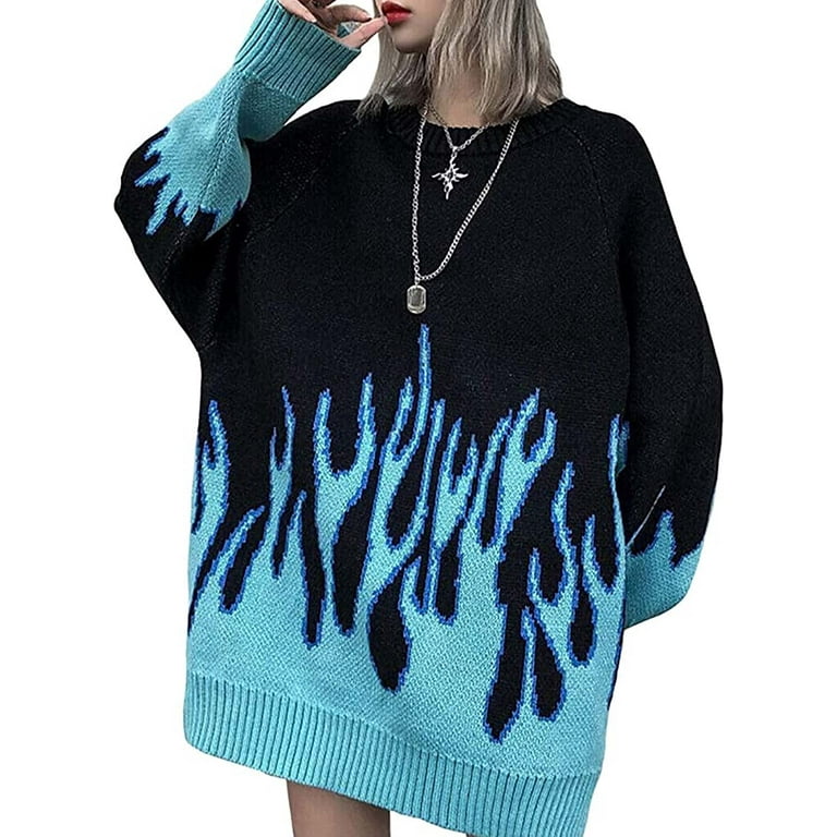 Blue fire sweater new arrivals
