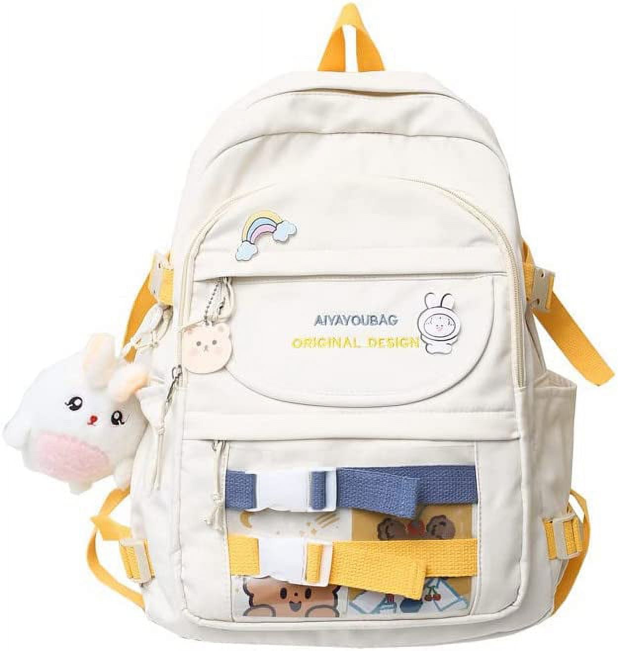 Cute Bags Kawaii Backpack Messenger Bag For School,Aesthetic Backpacks  Multifunction Laptop Japanese Ita for Teen Girls Kids Lunch Totes