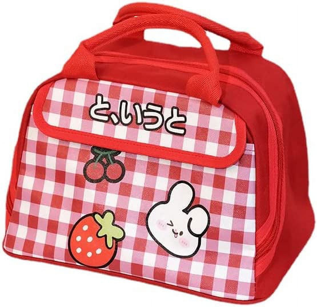 Happy Dog Spring Kids Insulated Dog Lunch Bag Cute Thermal Tote