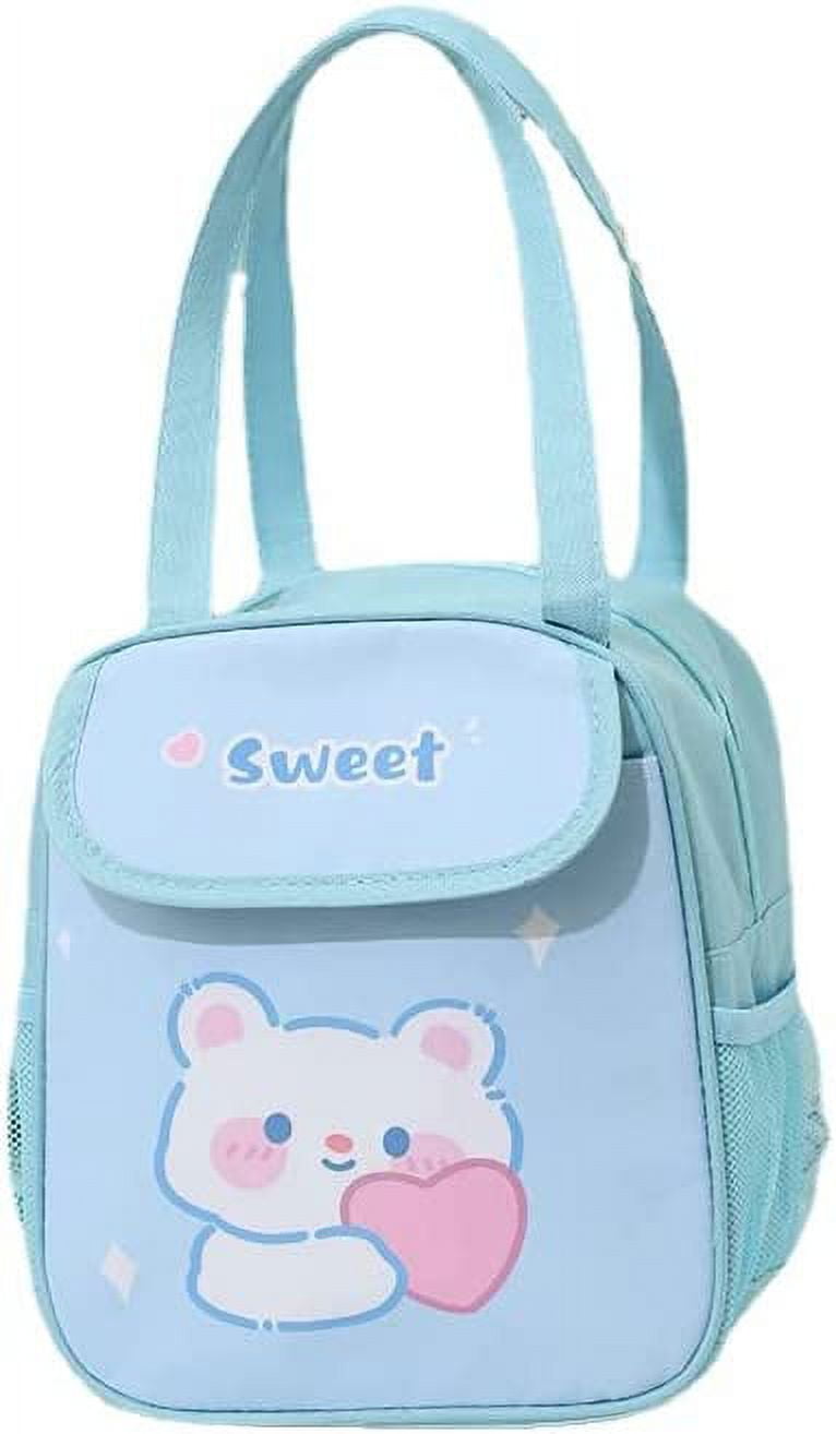 DanceeMangoos Kawaii Lunch Bag Cute Cartoon Lunch Box MultiPockets