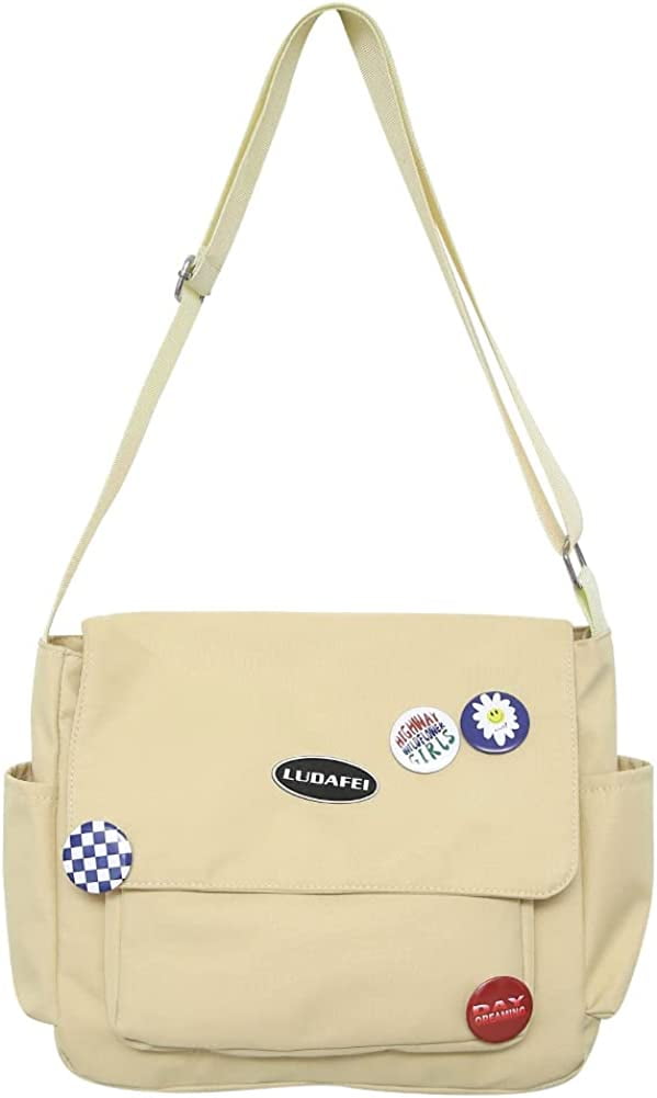 DanceeMangoos Kawaii Messenger Bag for Women Cute Crossbody Bag with Kawaii  Accessories School Shoulder Bags Aesthetic Tote Bag
