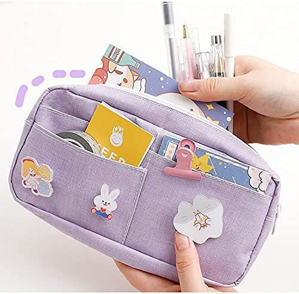 Kawaii Pencil Case Cute Pouch Large Capacity Pen Storage Bag Decompression  Creative Korean Stationery School Supplies for Girls