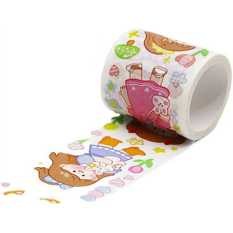 DanceeMangoos Kawaii Washi Tape Set - 7 Packs Cute Washi Paper Masking Tape  Set, DIY Decorative Sticker for Journaling, Scrapbooking, Crafts, School  Stationary Stuffs for Back to School 