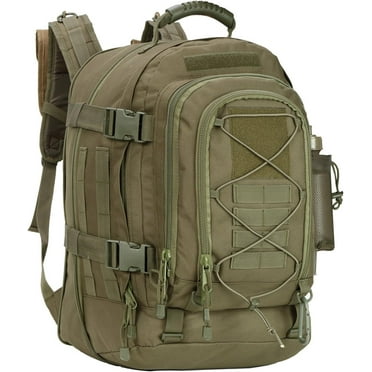 DanceeMangoos Large Tactical Backpack for Men Military Backpack with System for Travel, Work,Camping,Hunting,Hiking,Sports (GREEN)